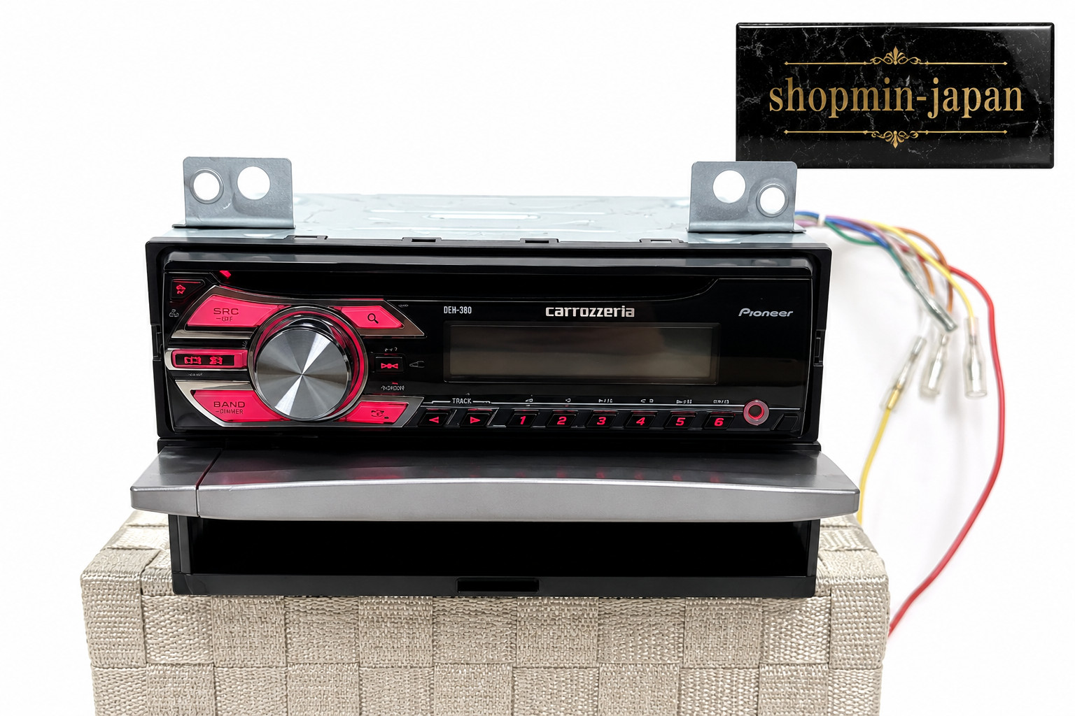 Pioneer Carrozzeria DEH-380 1DIN CD Car Audio Stereo Tested Working From Japan