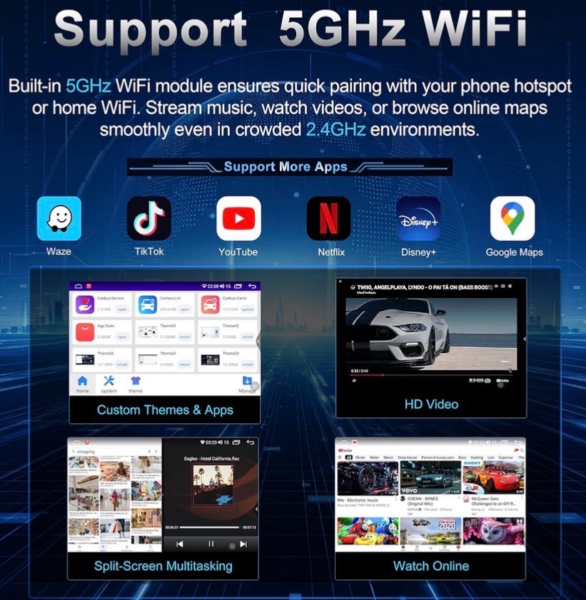 Car Radio Stereo for Ford F150 2009-2012 11.5inch 8 Core 4GB+64GB Android 13 SWC