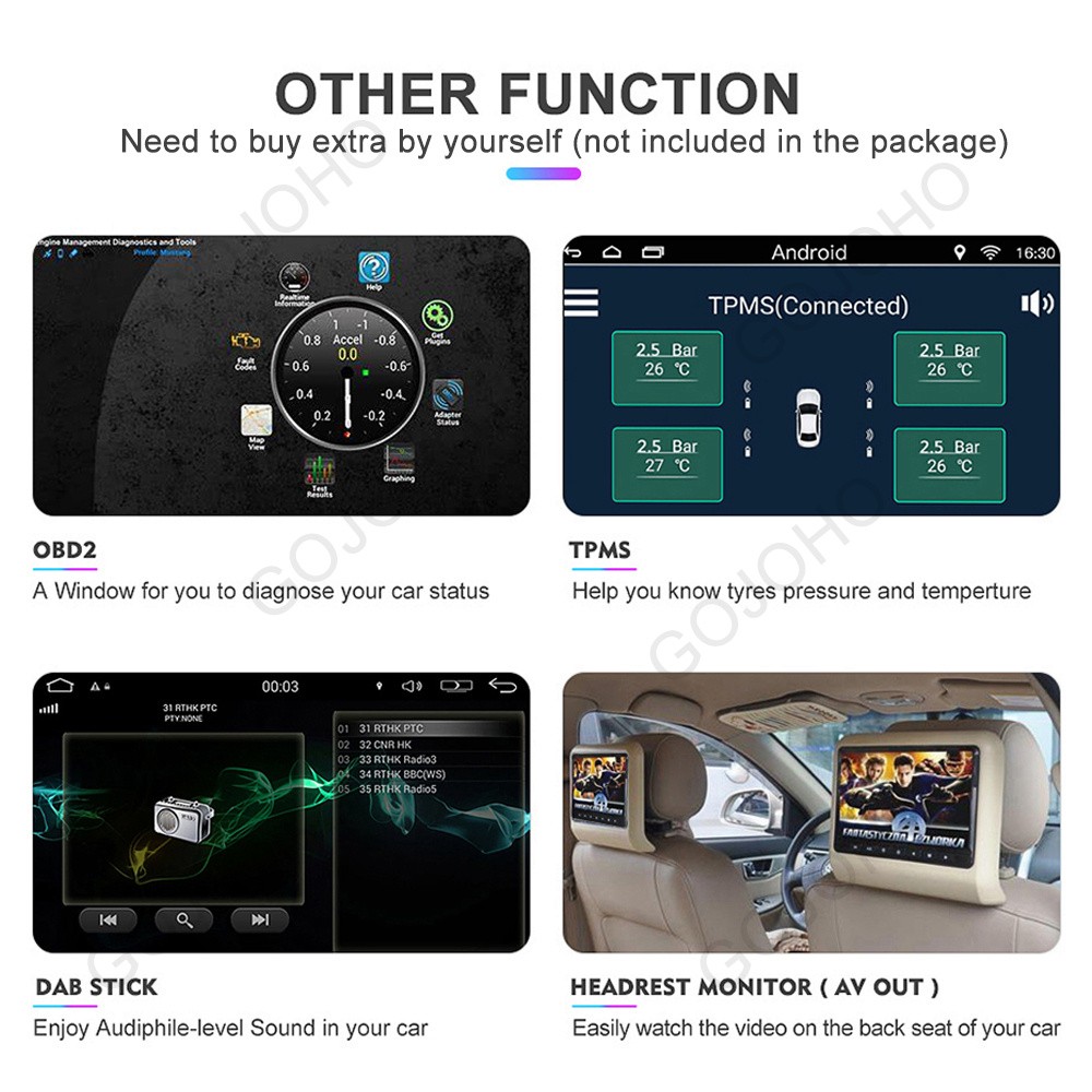 Apple CarPlay For Honda Fit Jazz 2004-2007 Radio Android 15 Car Stereo Navi GPS