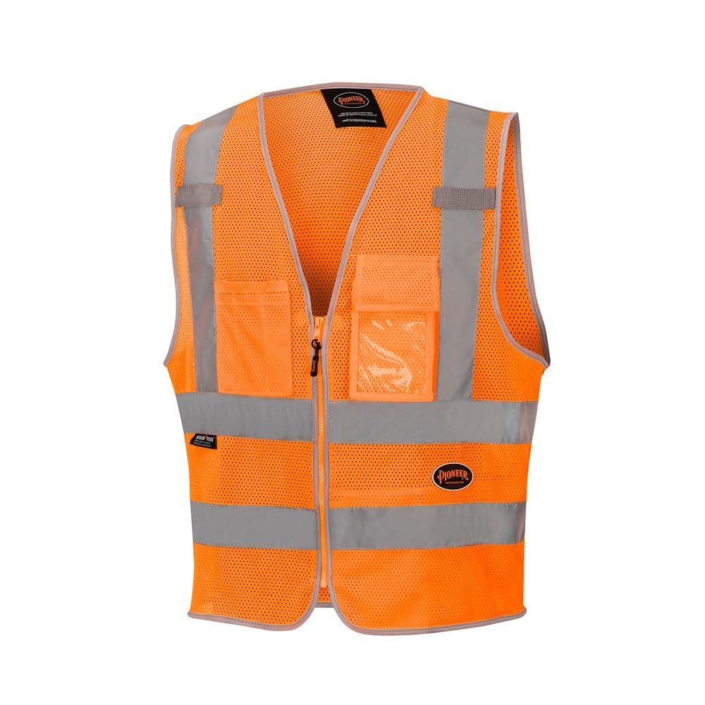 Hi Vis Safety Vest for Men & Women – Reflective Cooling Mesh – 8 Pockets – Cl…