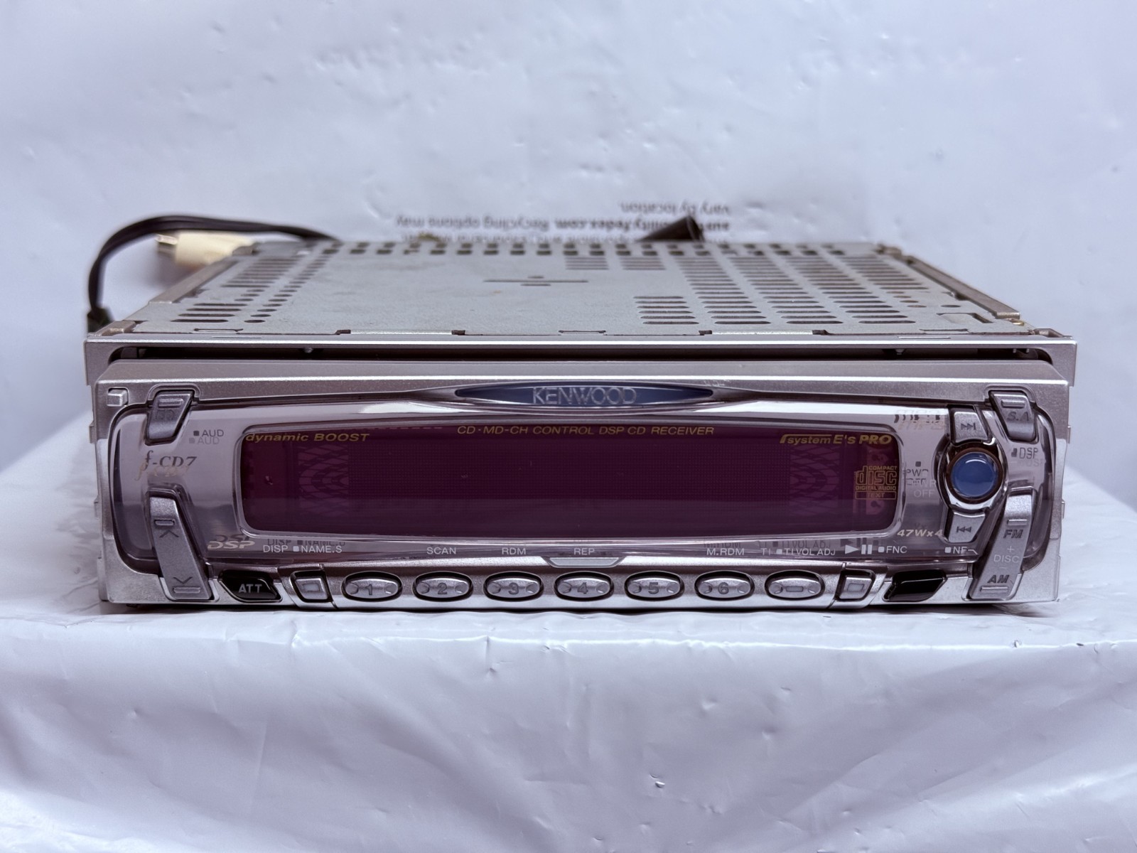 Kenwood f-CD7 JDM Car CD Player Receiver Japan w/ External Bluetooth Tested