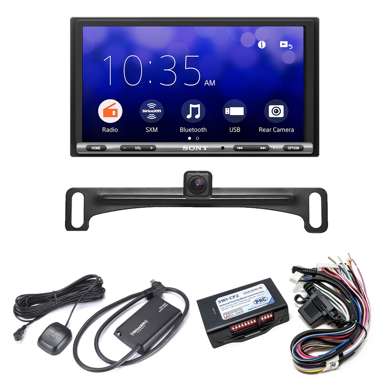 Sony XAV-AX3200 6.95″ Media Receiver with WebLink Cast, Satellite Radio Tuner…