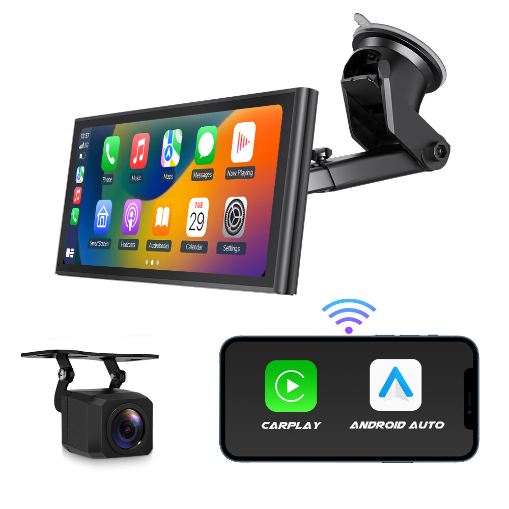 9 inch Car Radio Stereo Player Portable Apple CarPlay Android Auto Play Camera