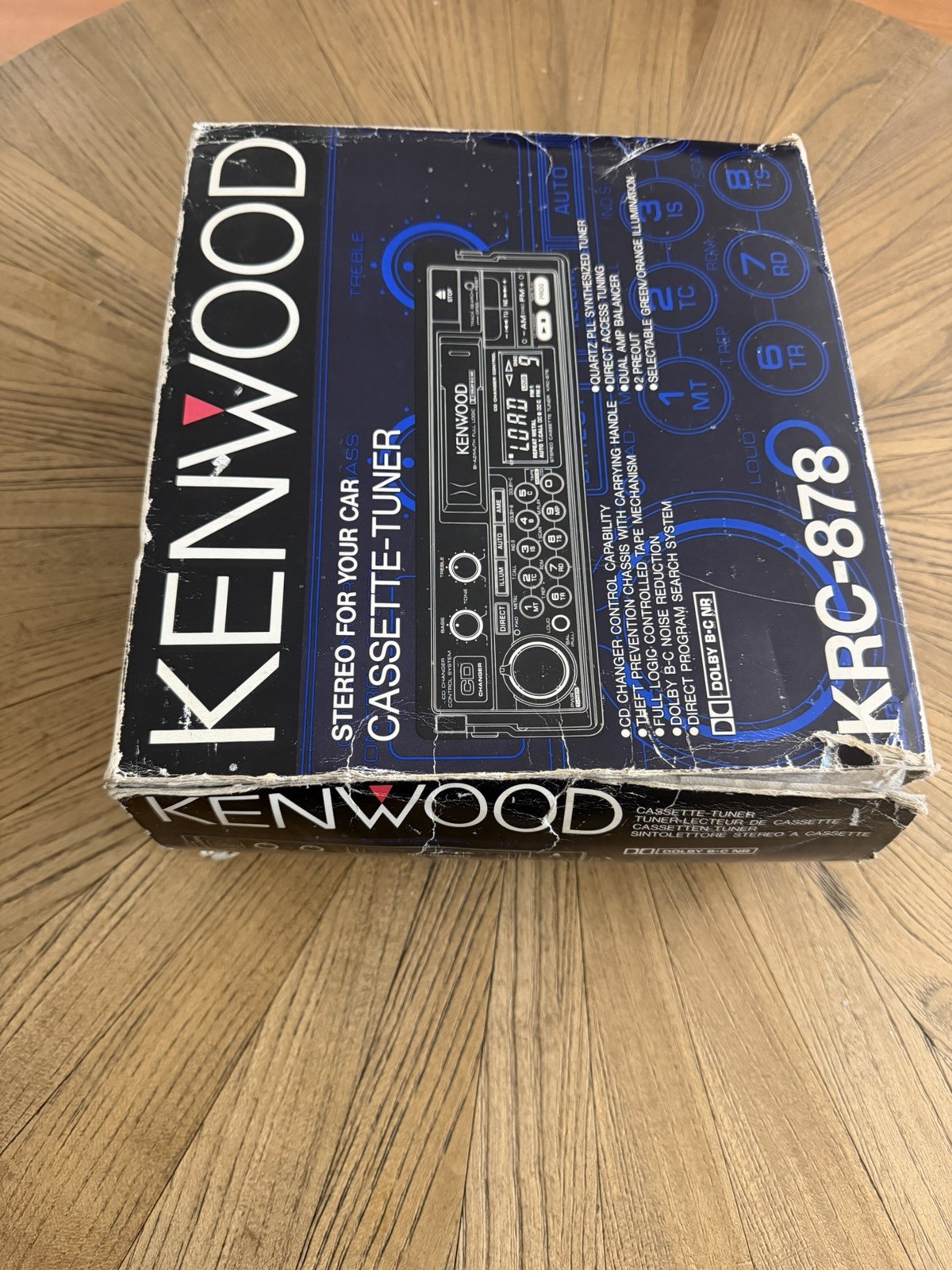 Kenwood KRC-878.Cassettes Withe Box And Manual