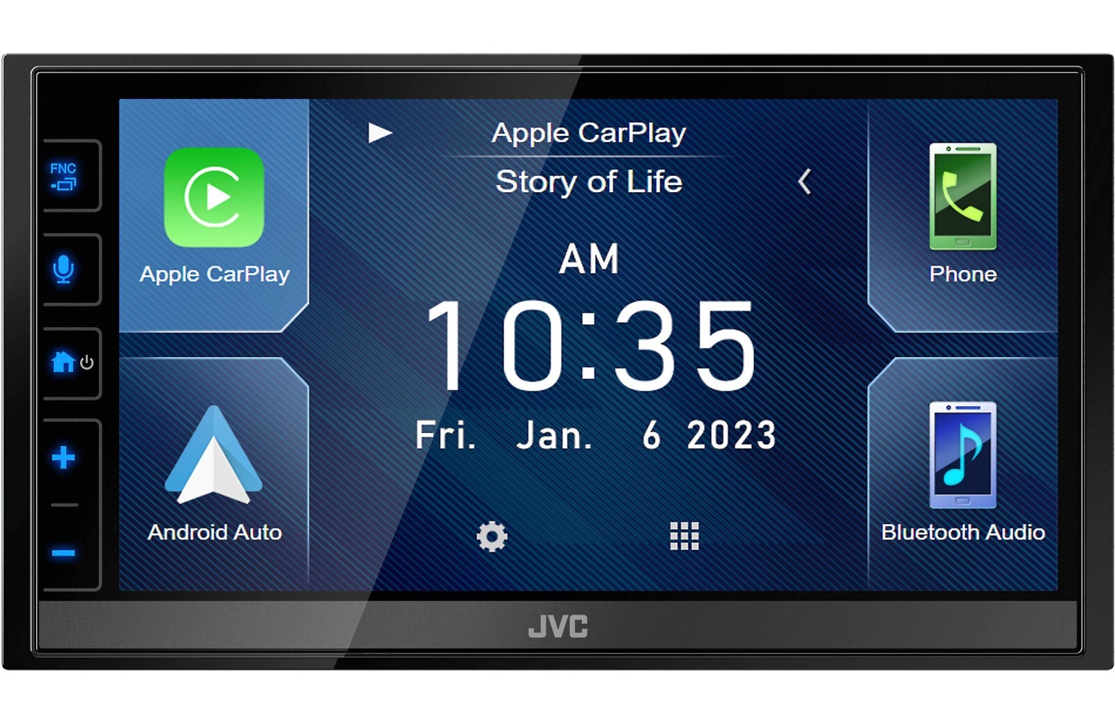 JVC KW-M788BH Multimedia Apple CarPlay Android Auto Mirroring Bluetooth HD Radio