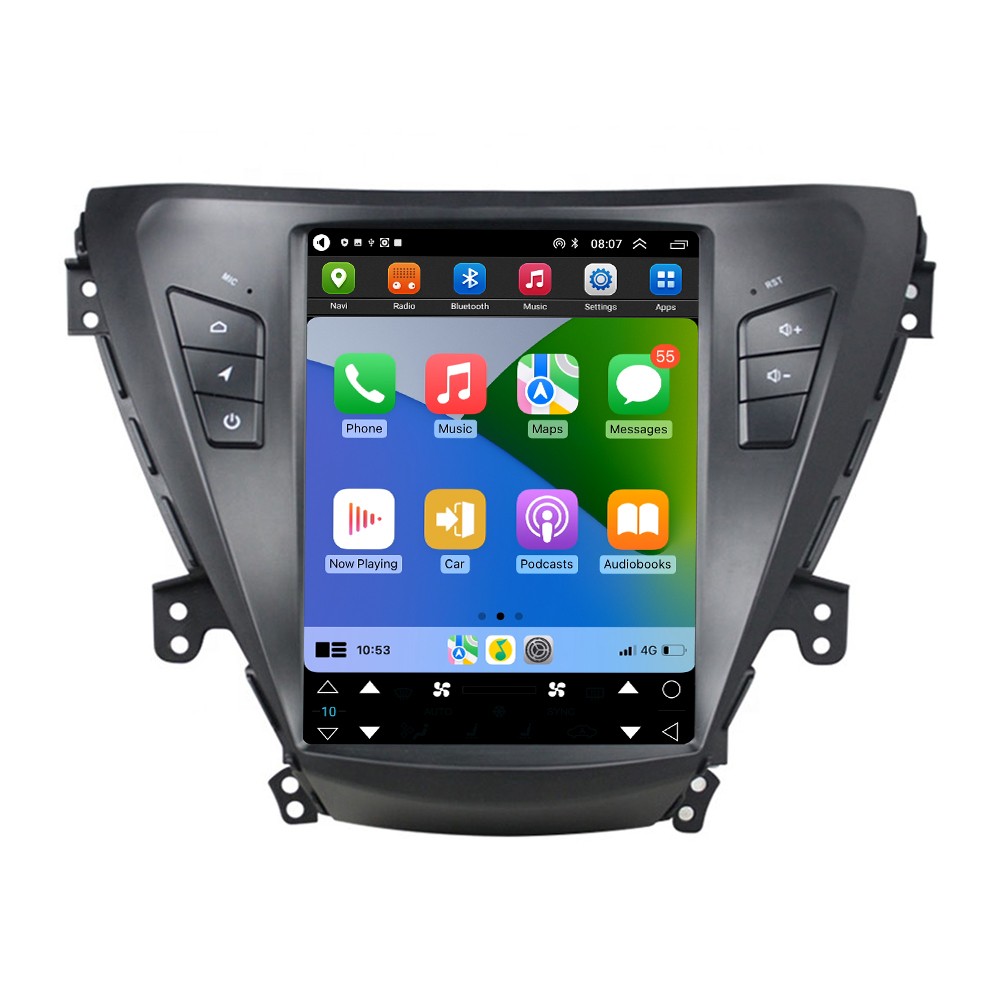 8+256G For Hyundai Elantra 2011-2012 Car GPS Player Stereo Radio Tesla Screen FM