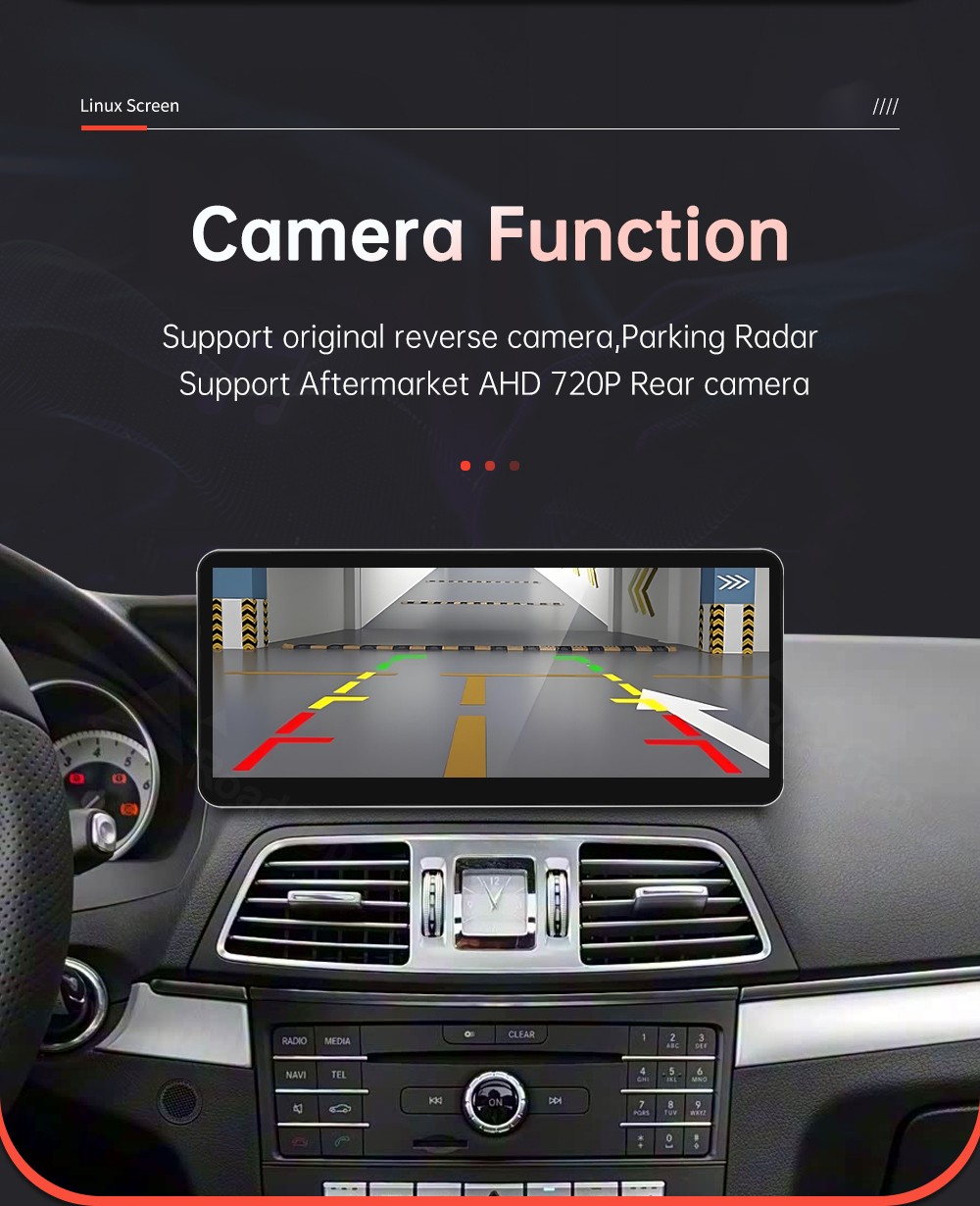 Ultra-Thin 12.3”Wireless Carplay Touchscreen For Mercedes E Coupe C207 2009-16