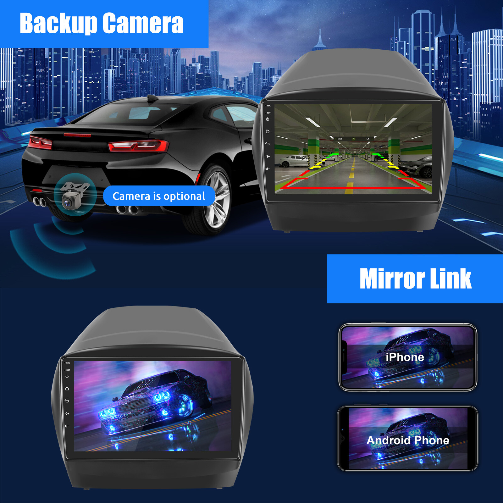 For Hyundai Tucson IX35 2010-2015 Apple Carplay Android 14 Car Stereo Radio GPS