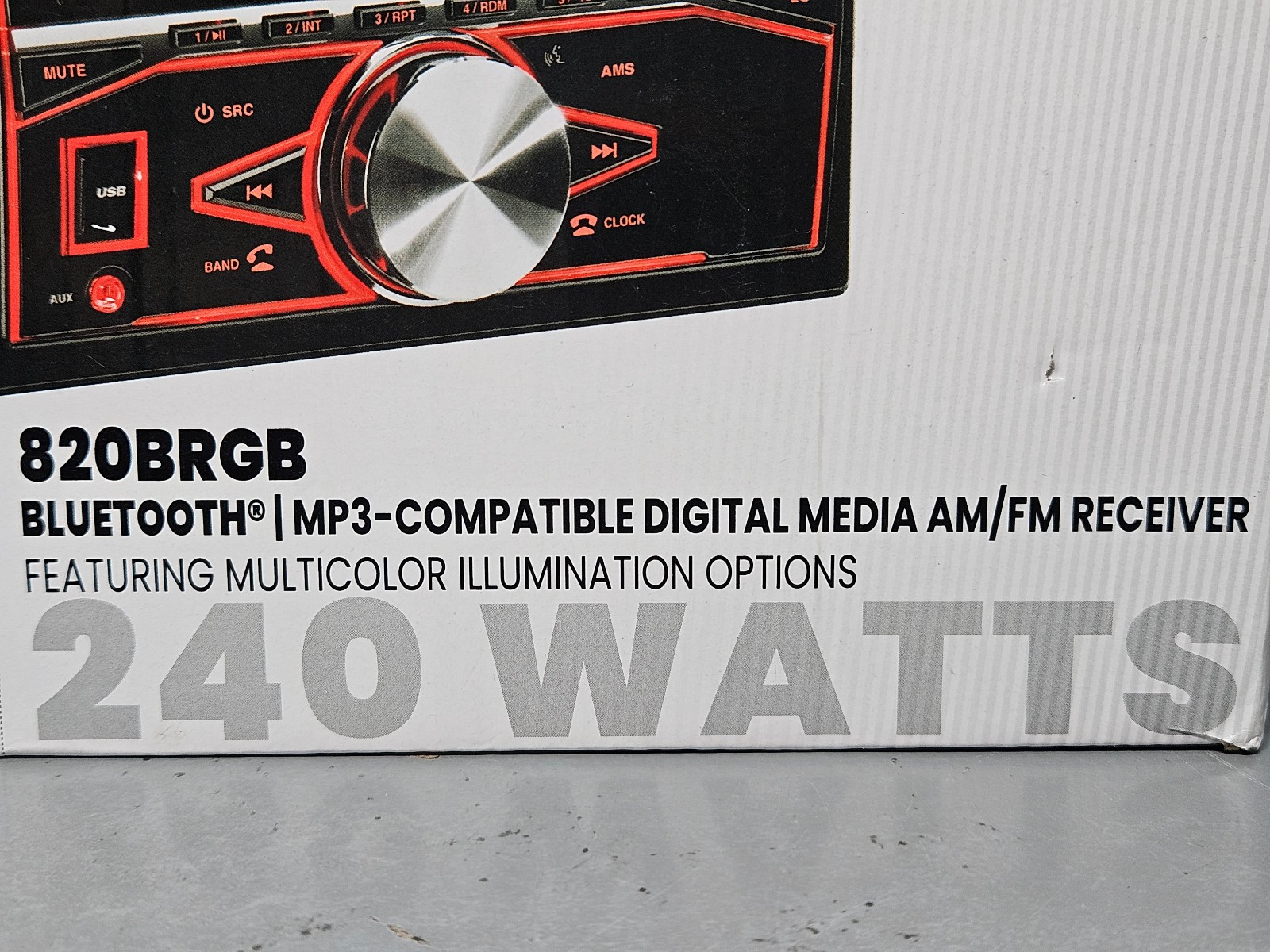 BOSS Audio 820BRGB Double Din 240 Watt Car Stereo, Bluetooth MP3 AM/FM Reciever
