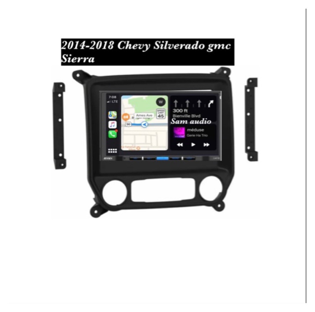 Jensen Stereo Radio Bluetooth W Camera for Chevrolet Silverado Gmc 2014-2018