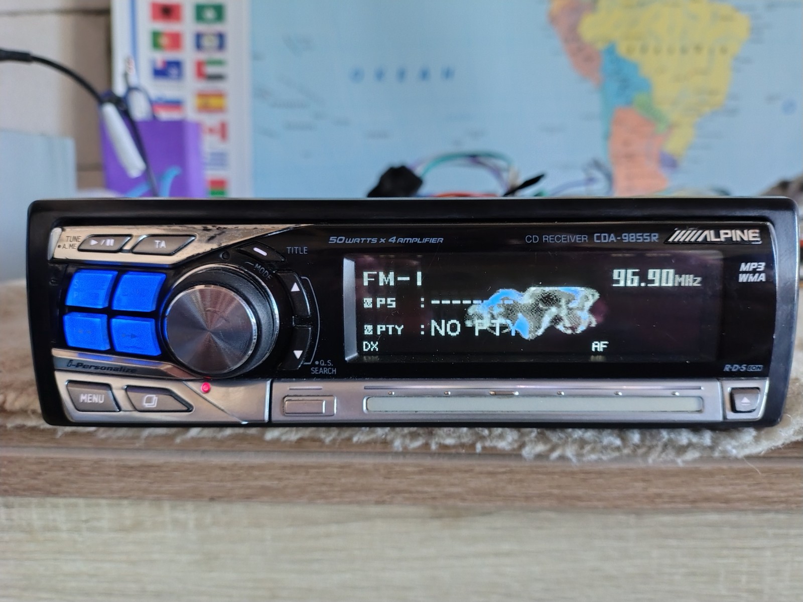 Alpine CDA-9855R Car Stereo CD Receiver Fully Working Great Shape