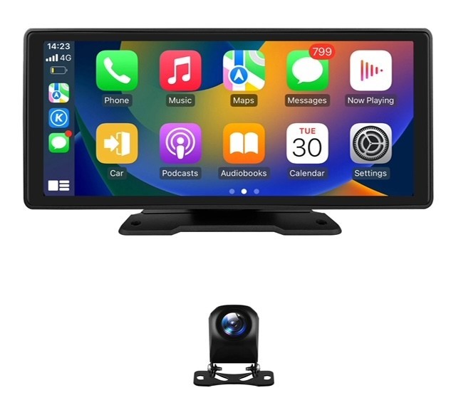 9.26″ 2 ch Touch Screen Wireless Apple Carplay Portable Car Stereo Android Auto