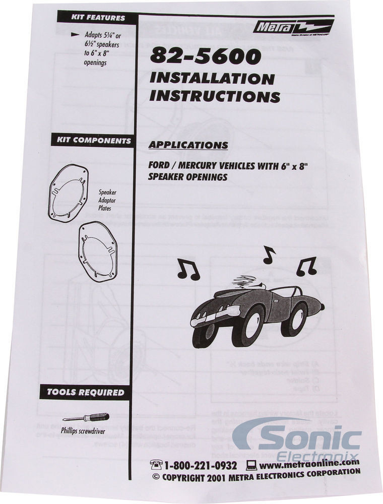 Ford Explorer 1998-2001 Kicker 5.25″ Front+Rear Factory Speaker Kit