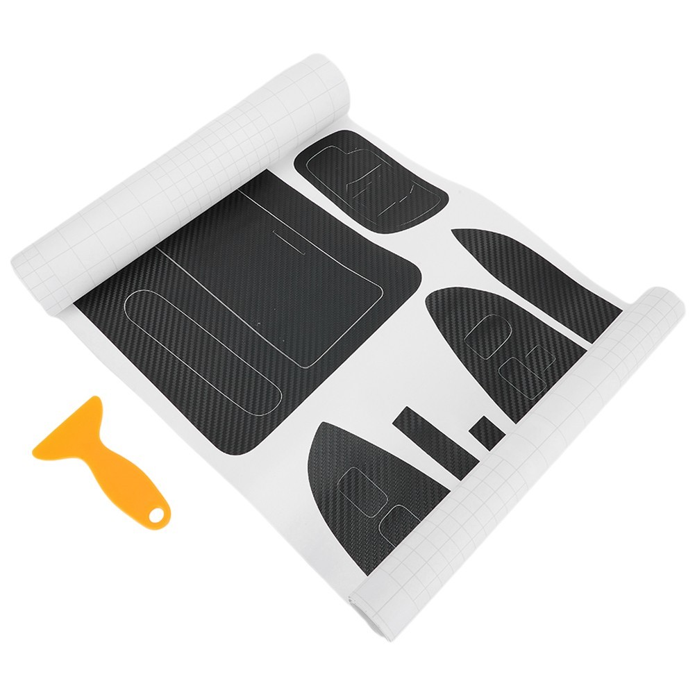 Interior Center Console Carbon Fiber Molding Sticker Decals For Accord 7th