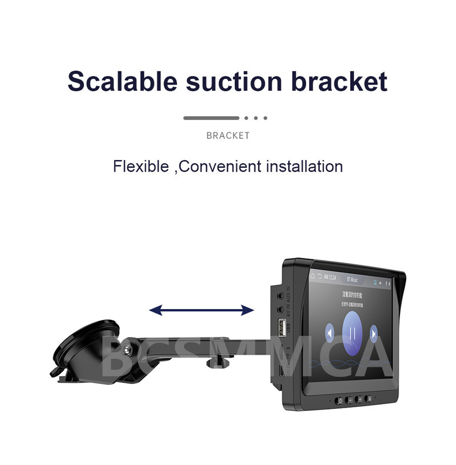 Car Stereo Touch Screen Radio Bluetooth FM Multimedia Player Audio For Carplay
