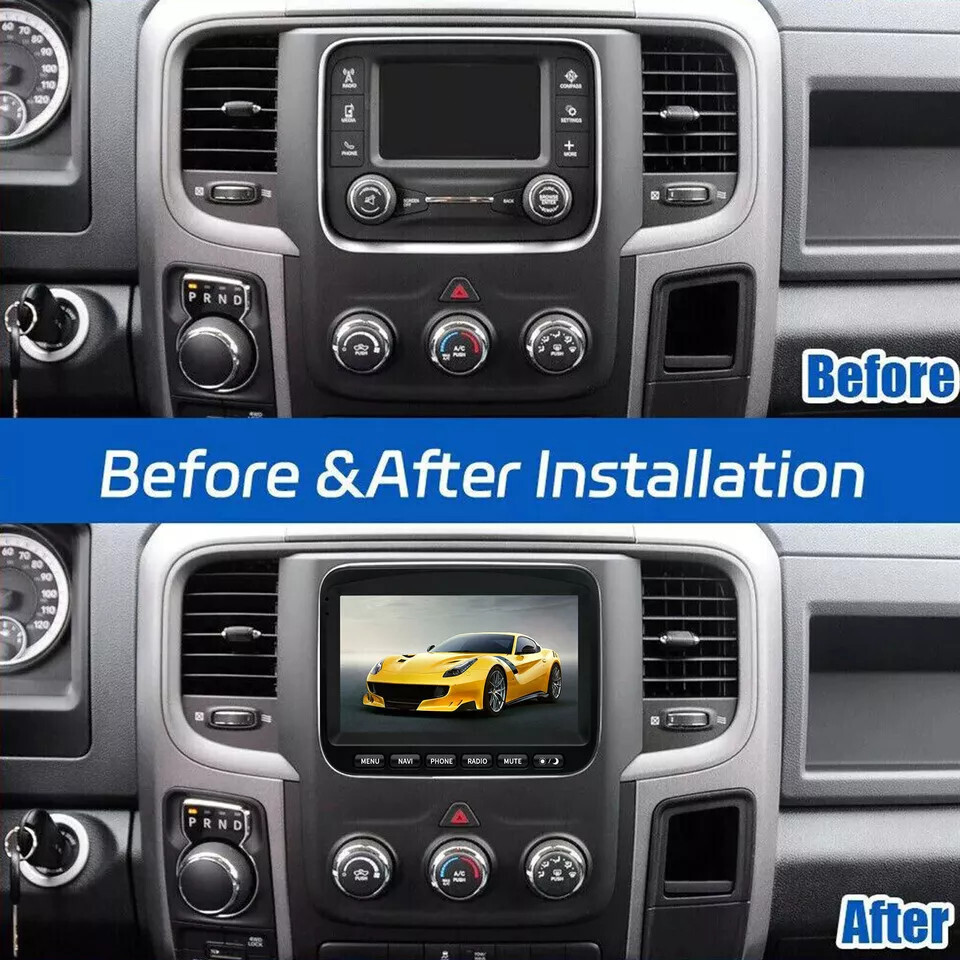 7″ HD Car Radio GPS Navigation Android 2+32GB For 13-18 Dodge Ram 1500 2500 3500