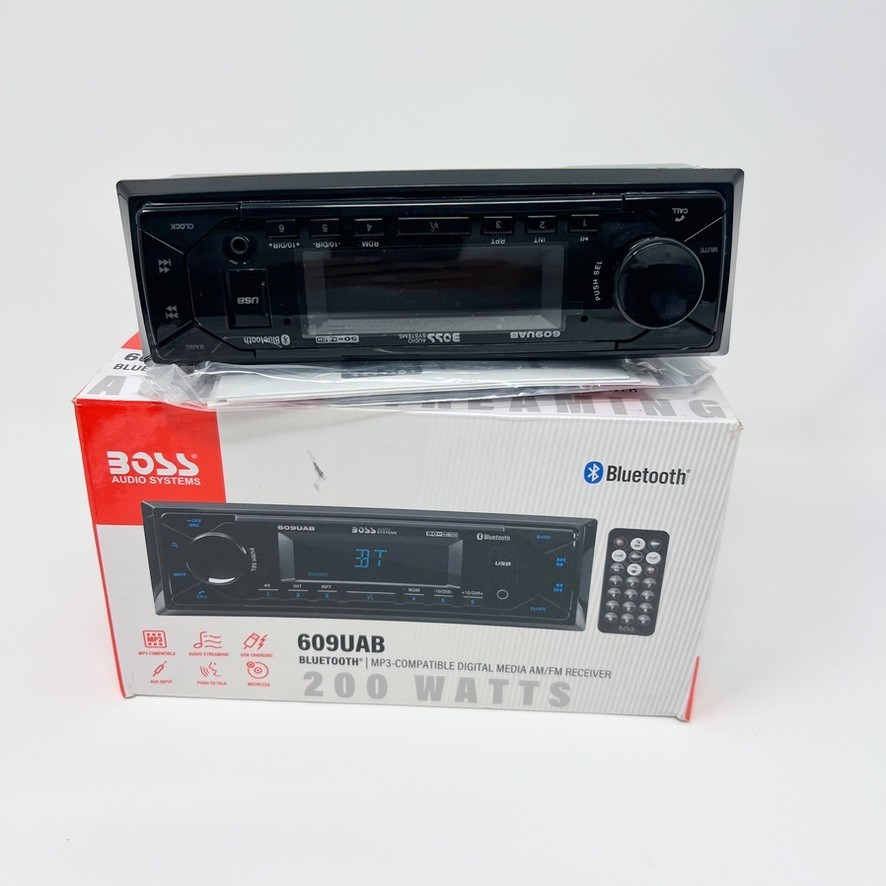 BOSS Audio Systems 609UAB Multimedia Car Stereo Single Din Bluetooth Audio