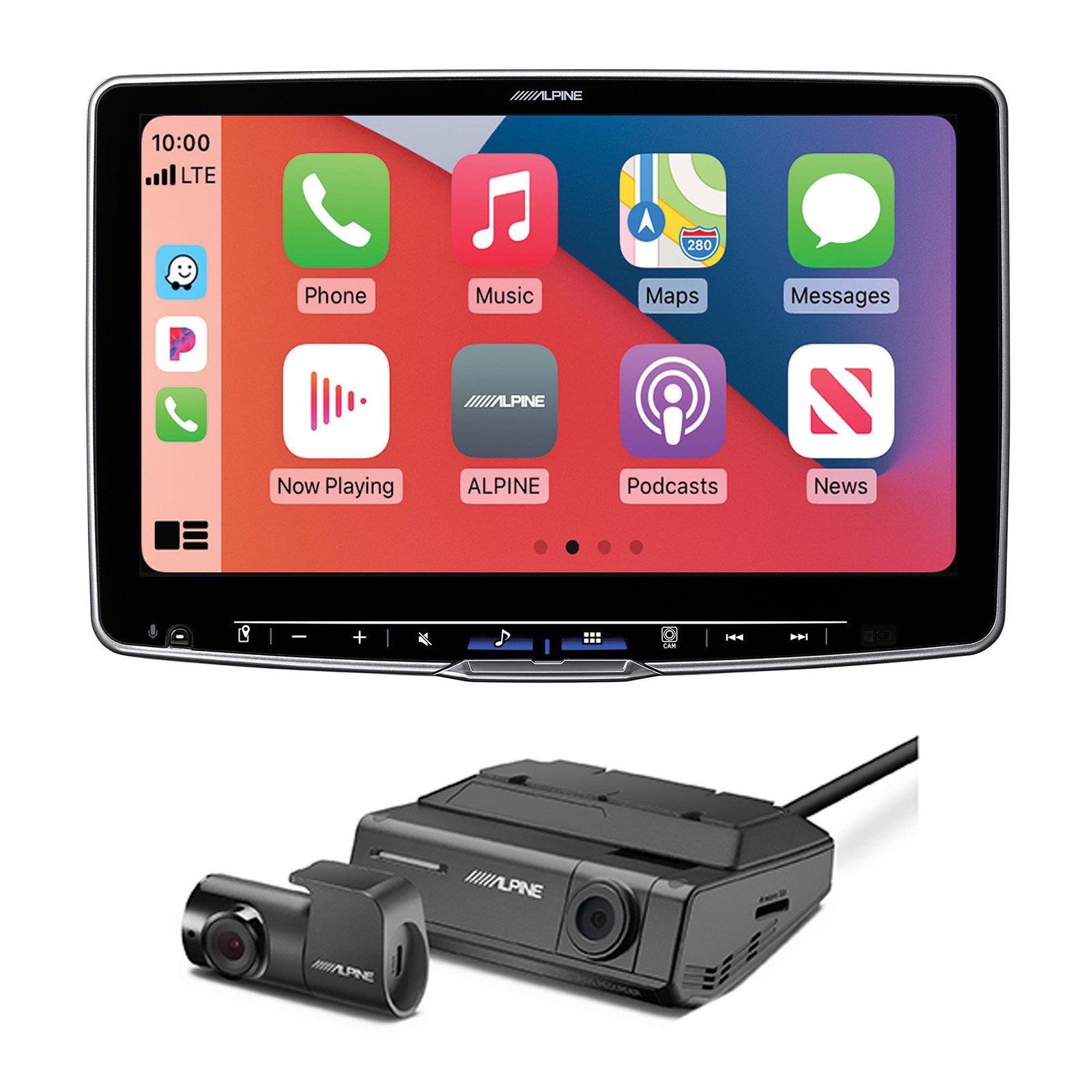 Alpine ILX-F511 Halo11 11″ Multimedia Receiver with DVR-C320R Alpine Dash Camera