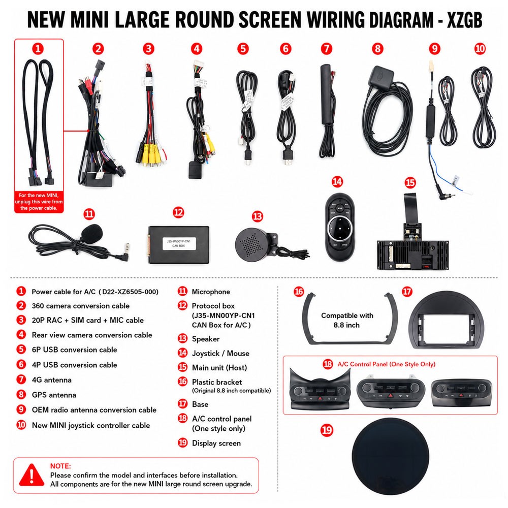 Car Radio Player For BMW Mini Cooper F54 F55 F56 F60 NBT EVO 2015-2020 Navi GPS
