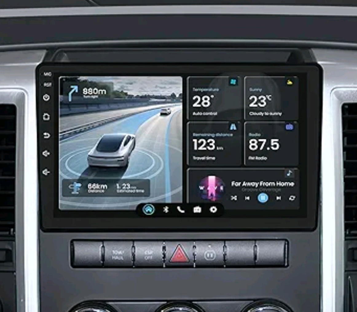 5G WiFi Car Radio for Dodge Ram 1500 2500 3500 2009-2012: 10 Inch 1280 Touch