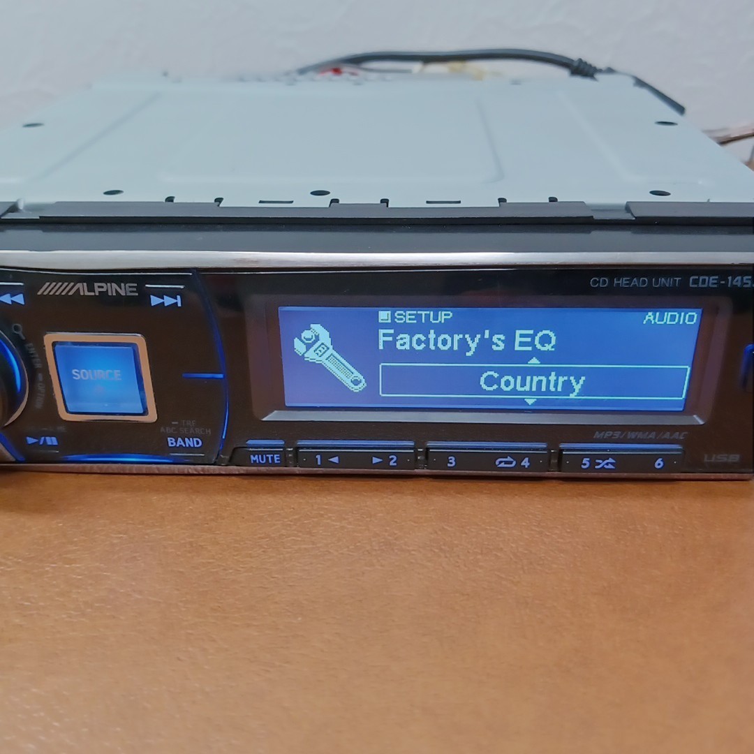 Alpine CDE-145J CD Player Car Audio – Operation Confirmed