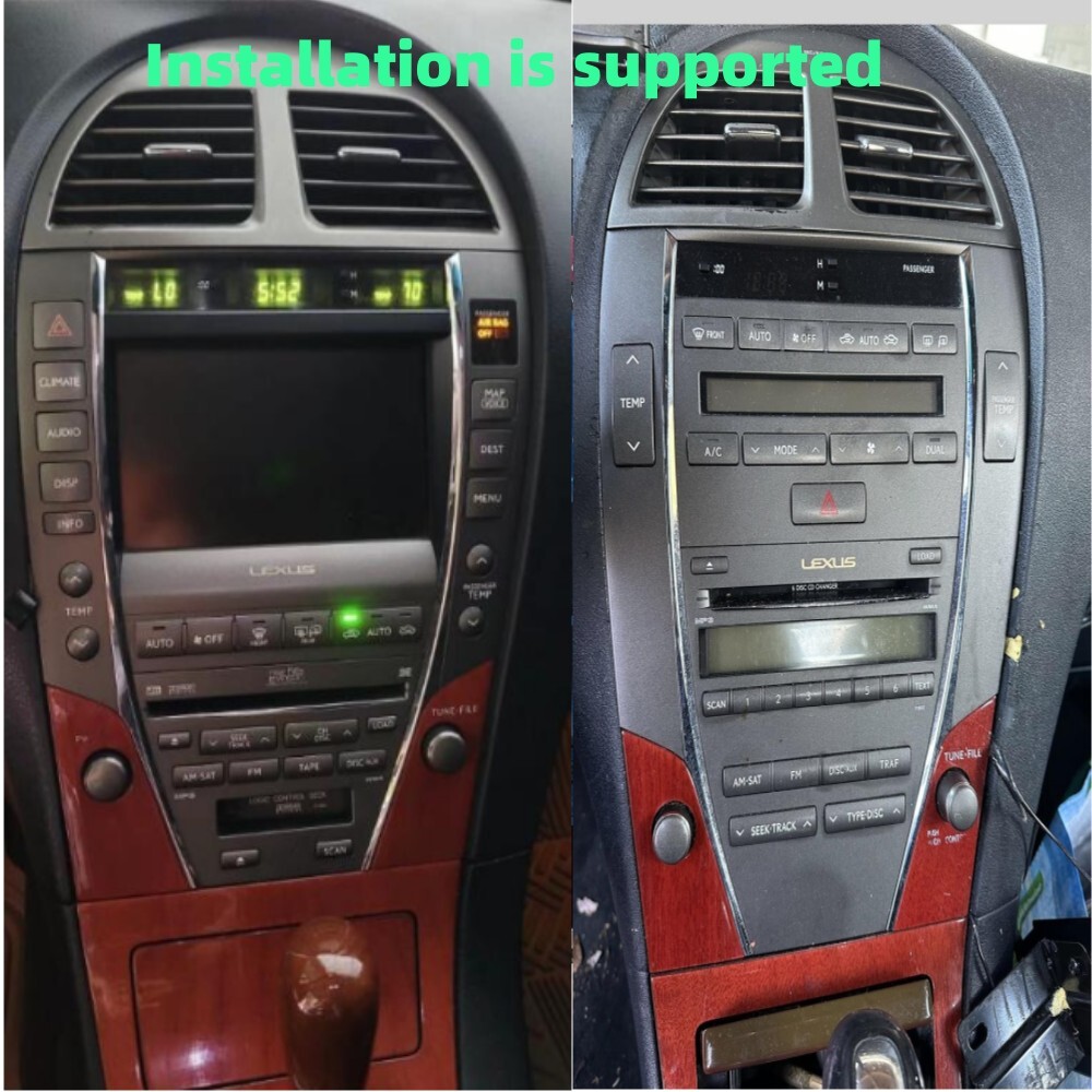 12.1″for Lexus Es300 Es350 Es330 Car Radio Gps Navigation Stereo Wifi 4+64g