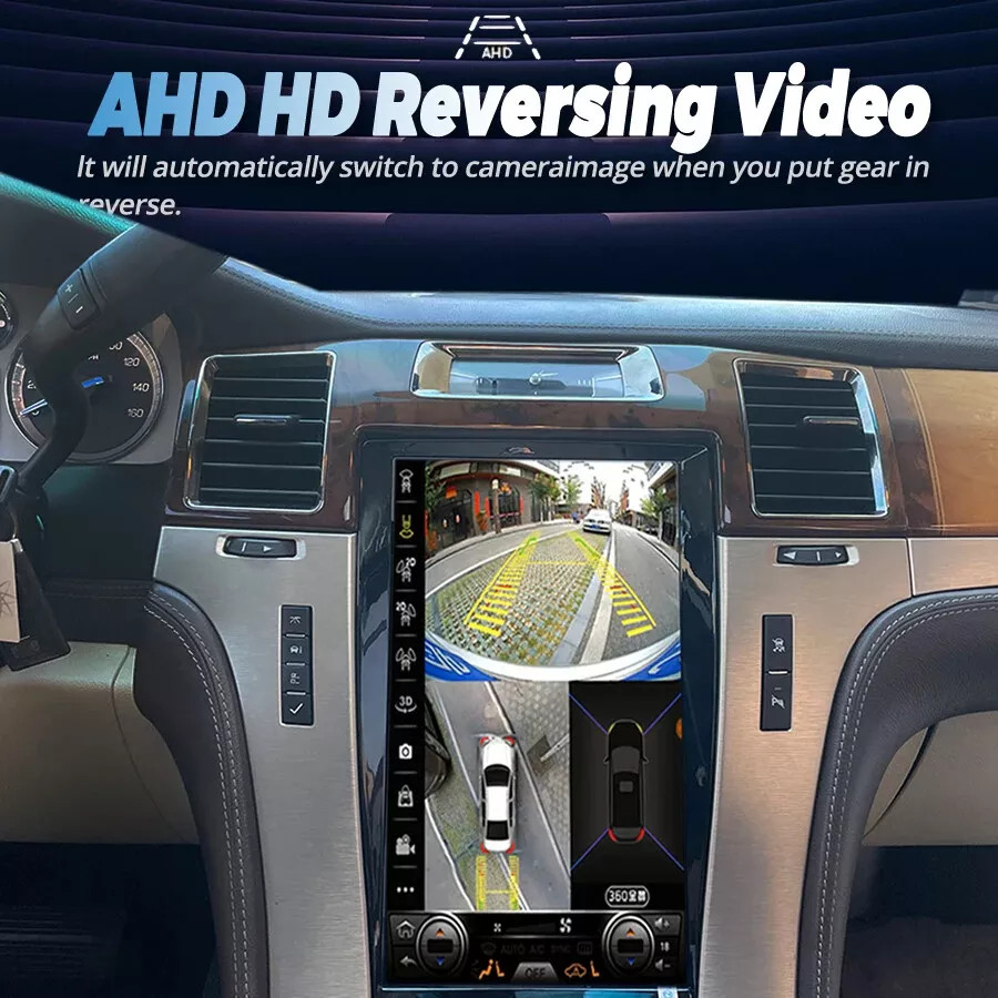 64GB 13.6″ Screen DVD Player GPS Navi Stereo Smart Radio For Cadillac Escalade
