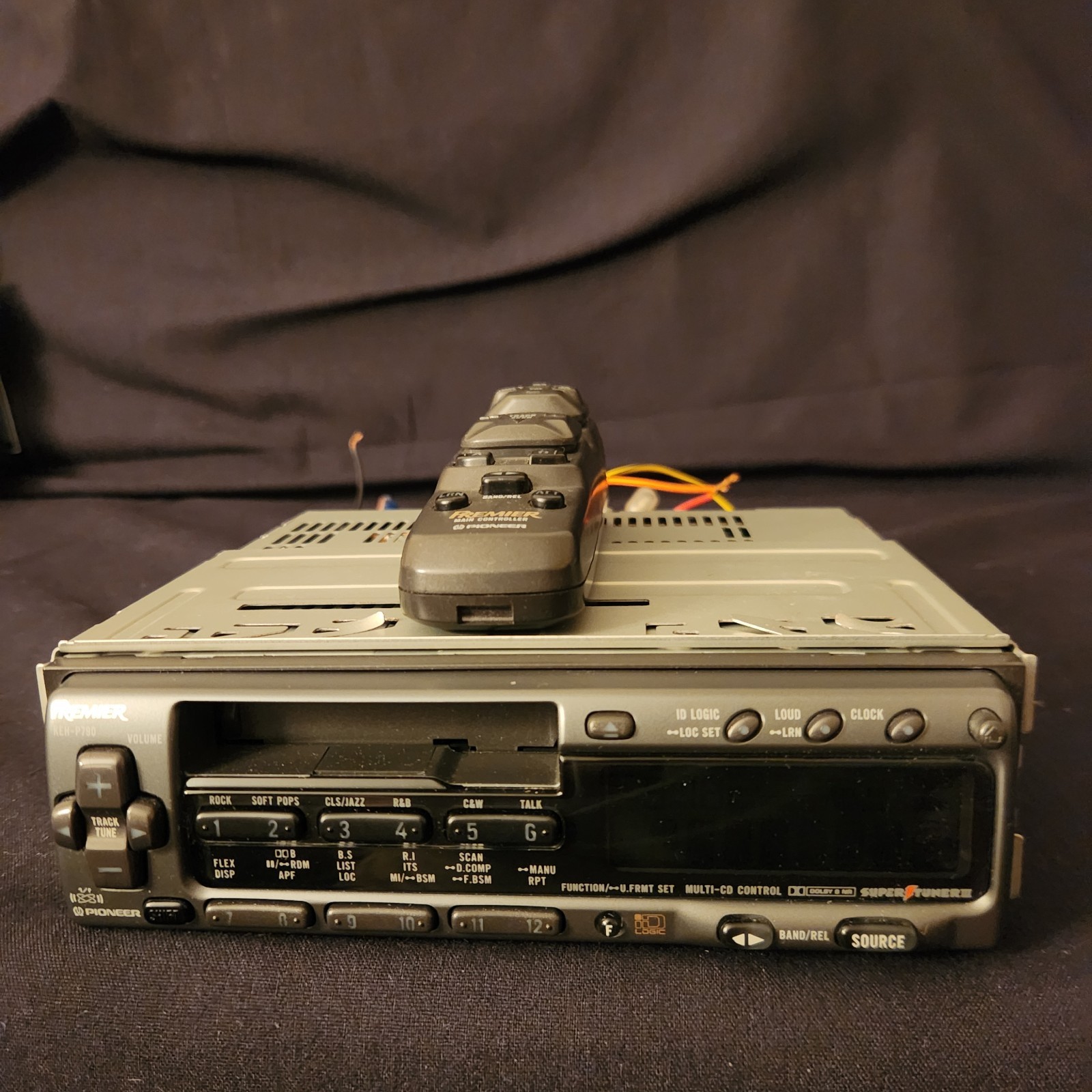 Pioneer Premier KEH-P790 Cassette Player W/ Main Controller/Manual/Box Nice Rare