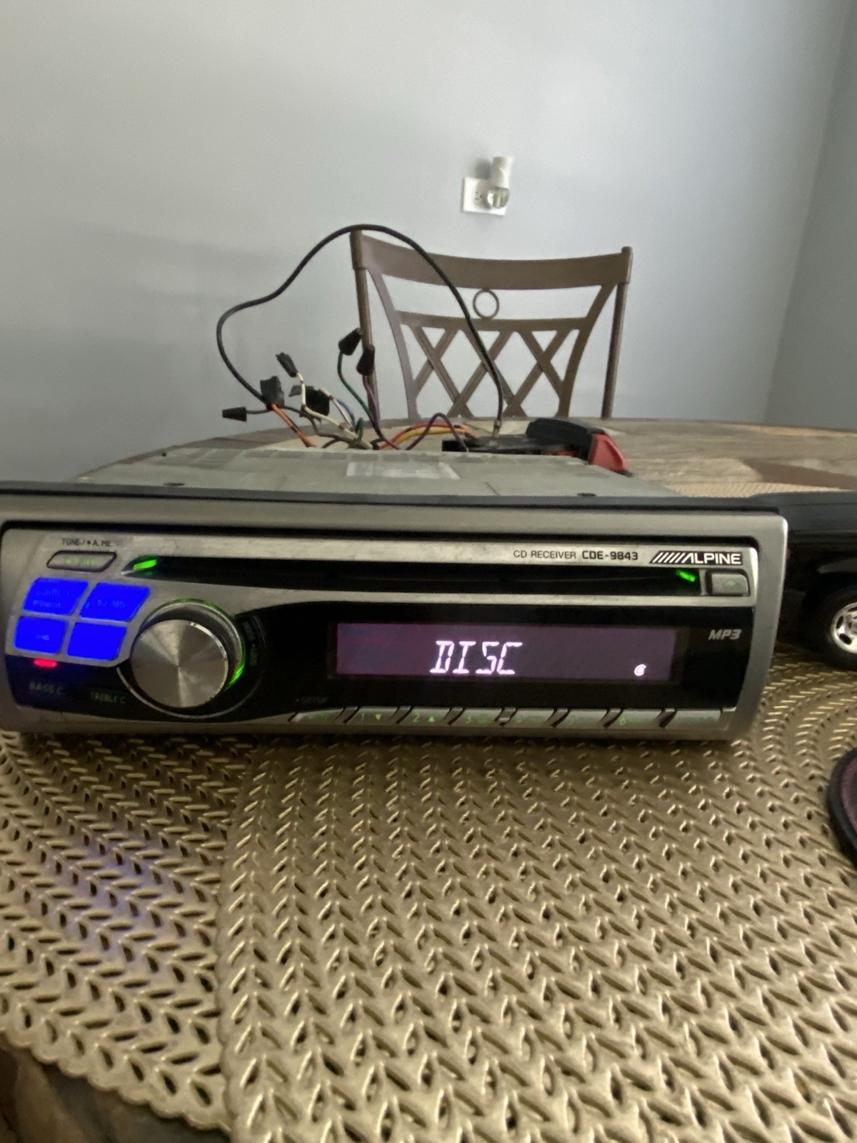 Alpine CDE-9843 CD Player In Dash Receiver