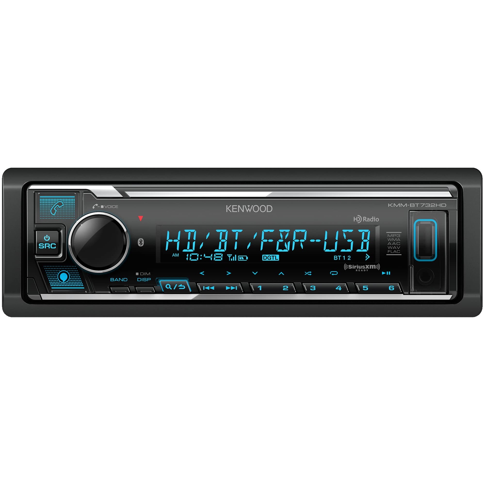 Kenwood KMM-BT732HD AM FM Bluetooth Digital Media Receiver | Amazon Alexa