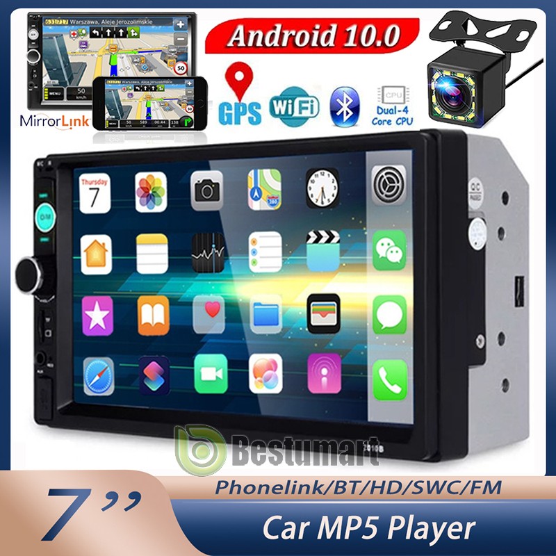 7″ Double 2 Din Bluetooth Car Stereo In-dash Radio Aux MP5 Player USB/SD/AUX/FM