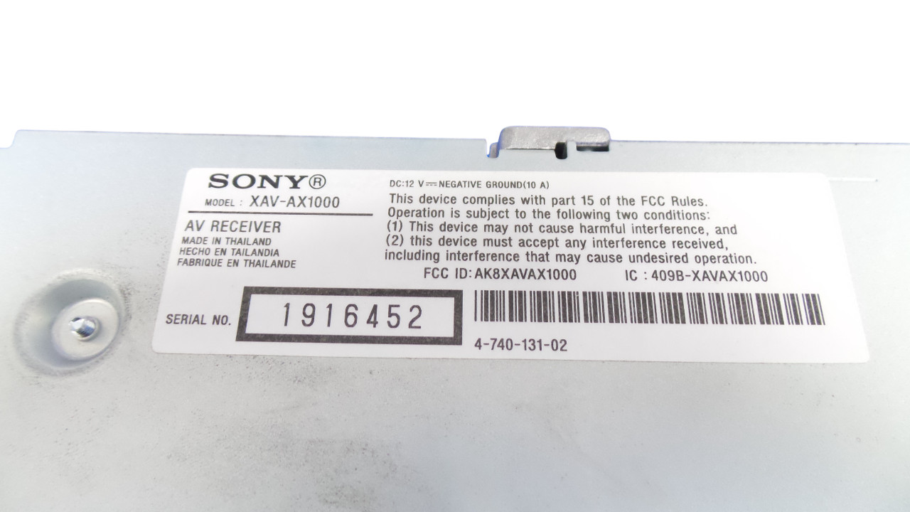 SONY XAV-AX1000 AV RECEIVER CAR RADIO – Free Shipping