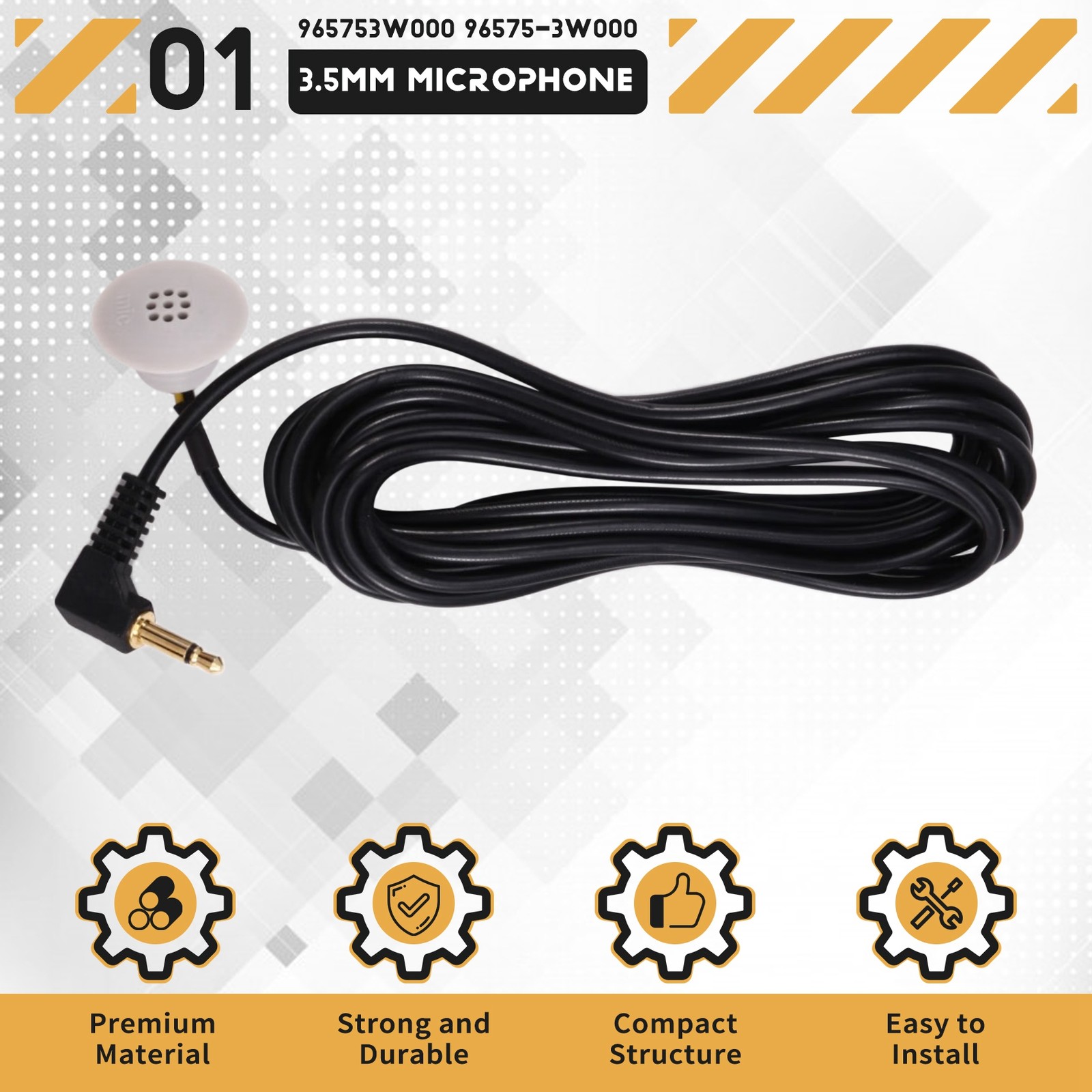 3.5mm Car Radio HandsFree External Bluetooth Microphone for Sportage8584