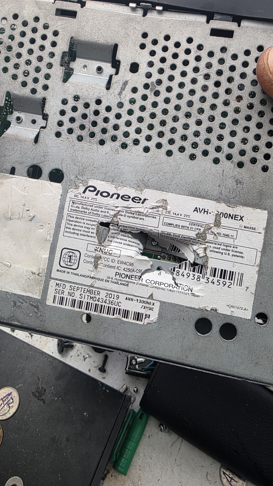 Pioneer Dmh-1800nex Digital Multimedia Receiver