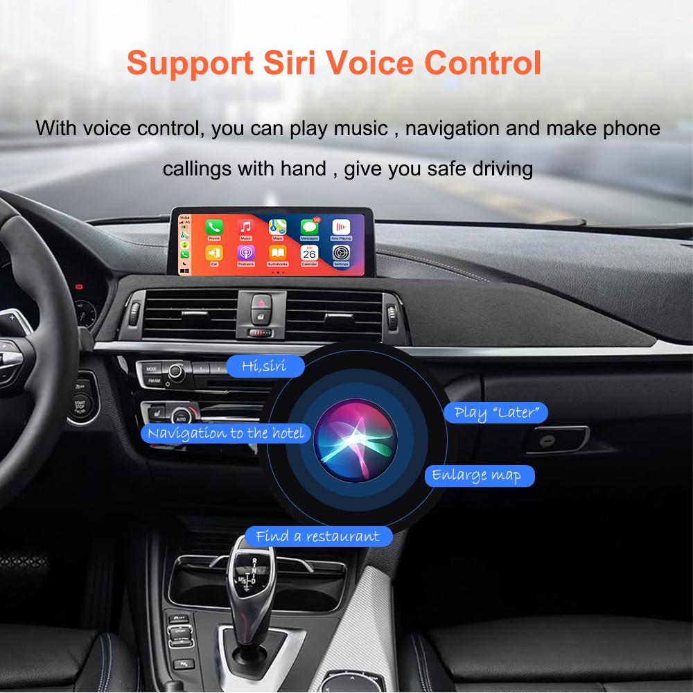 10.26″ IPS Touch Screen Car Radio Apple CarPlay Android Auto Portable Stereo+Cam