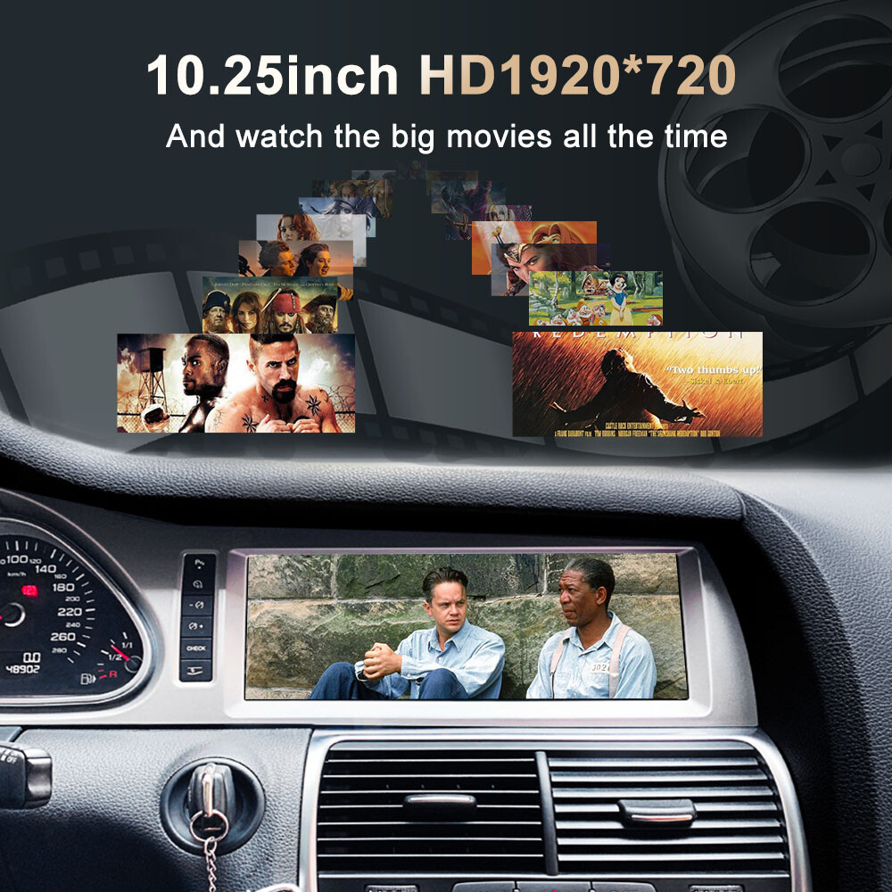 10.25inch Android Screen Display autoradio CarPlay GPS Audi Q7 2006-2015 Ugode