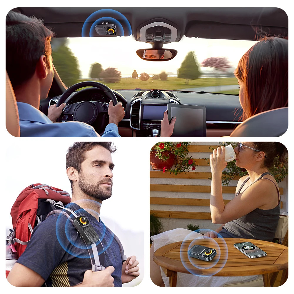 New Wireless Bluetooth 5.4 Sun Visor Car Speaker Handsfree Car Stereo MP3 Player