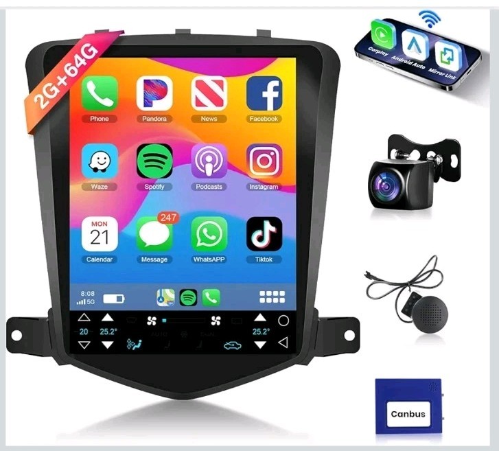 4Core + 64GB Android Upgrade Car Radio for Chevrolet Chevy Cruze J300 2009-2015,
