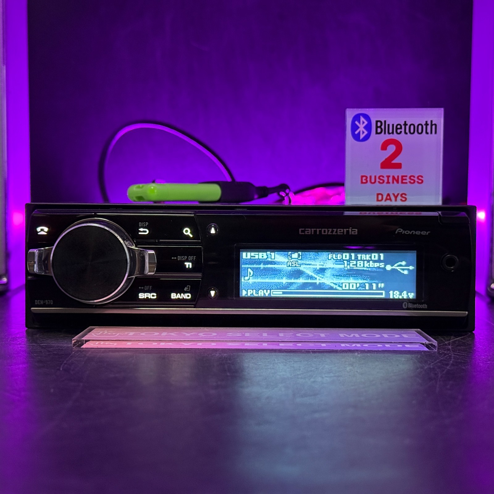 Carrozzeria DEH-970 1DIN Car Audio CD Bluetooth USB Receiver w/Remote JDM Tested