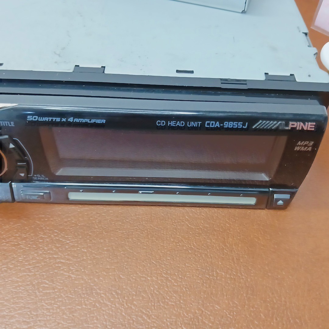 ALPINE CDA-9855J Car Audio 1DIN CD/MP3/iPod Bio EL Display w/ Remote Japan