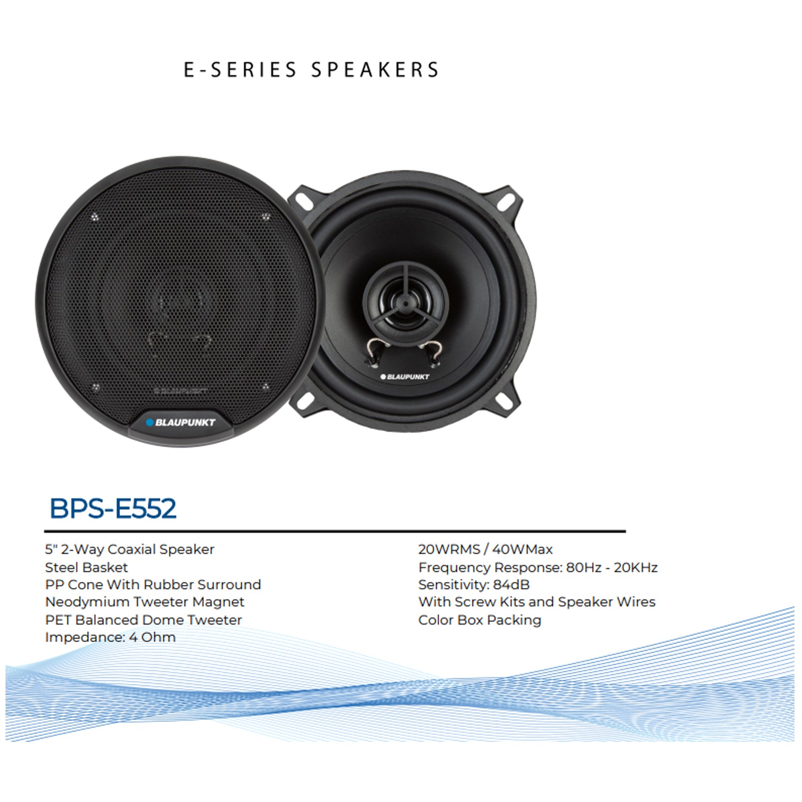 Blaupunkt ORLANDO650 6″ Touchscreen DVD/CD Receiver, 4x 5″ 40W Car Speaker, Wire