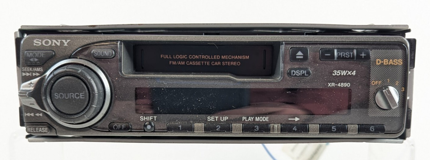 Vintage Sony XR-4890 AM/FM Cassette Receiver – Old School Full Logic – Untested