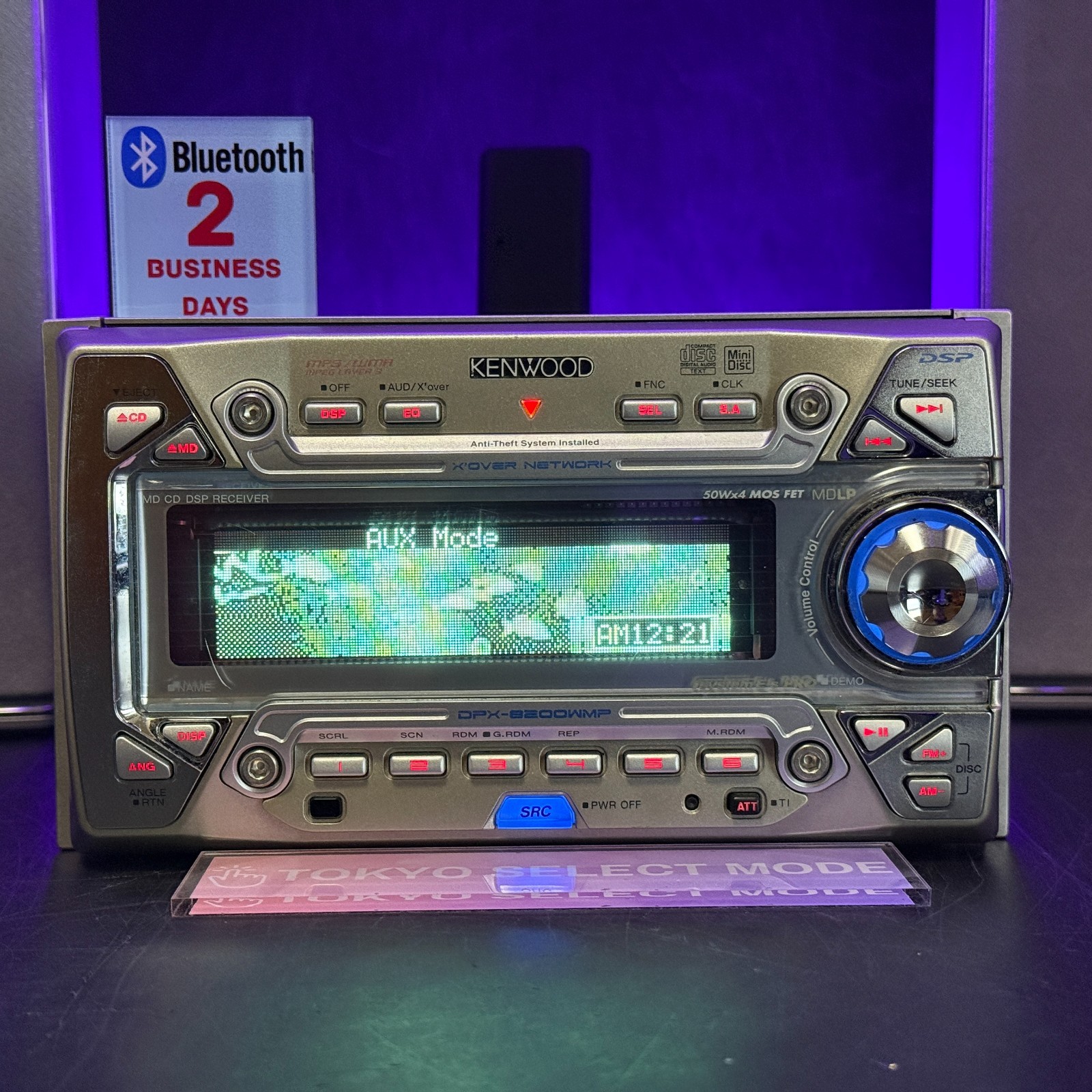 Kenwood DPX-8200WMP 2DIN Car Audio CD MD Player Added Bluetooth JDM DSP In Stock