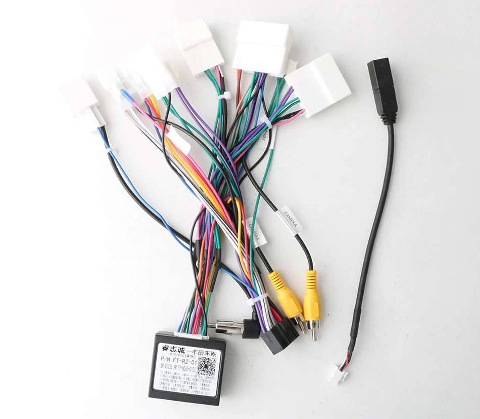 Android Car Radio 16-pin Wire Harness Cable For Toyota Corolla Camry RAV4 Canbus