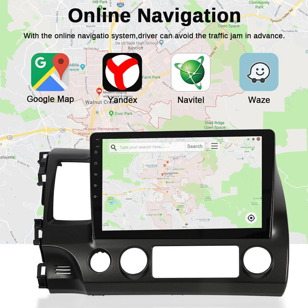 Android13 Carplay For Honda Civic 2006 2007 2008 2009 -2011 Car Radio GPS Stereo
