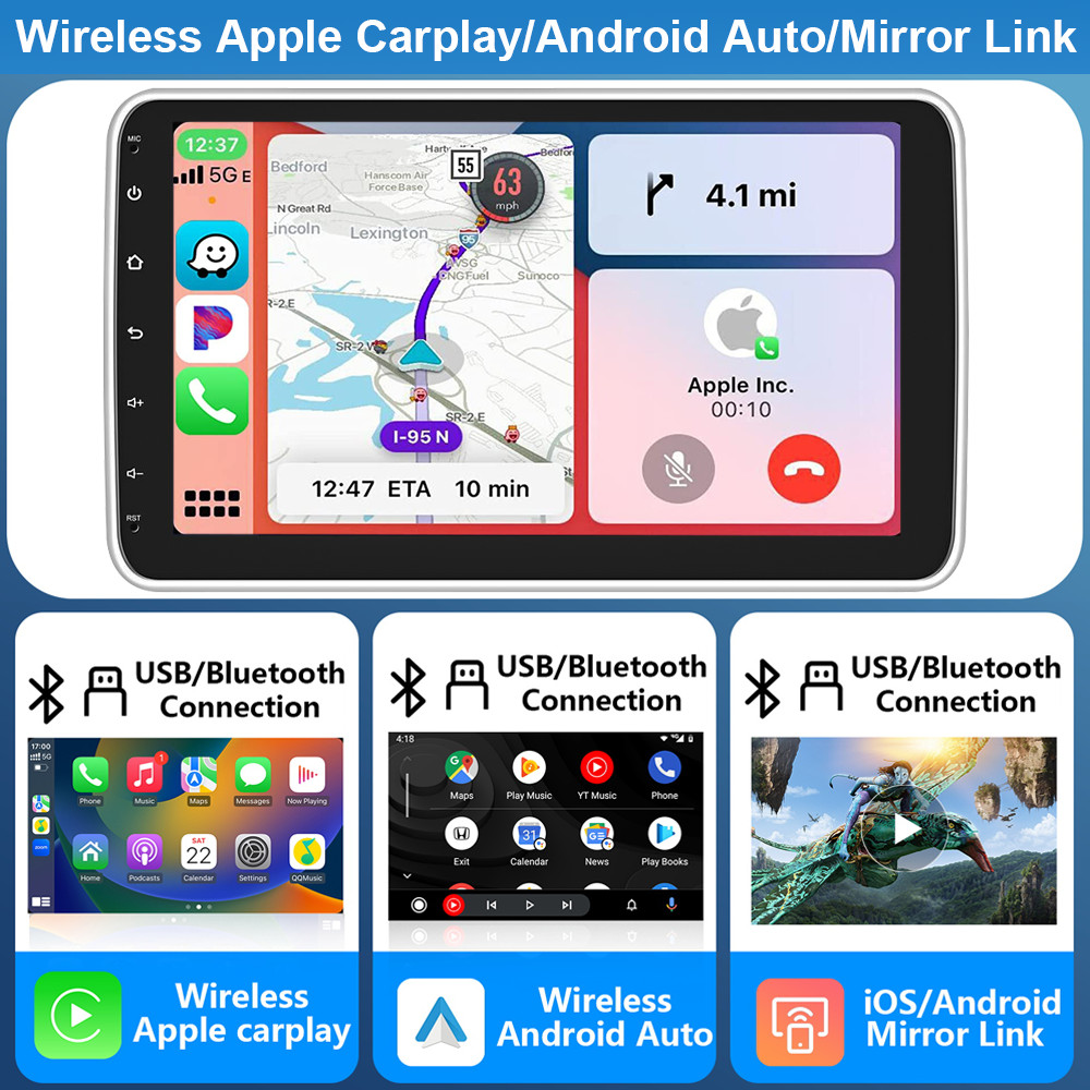 7″ 2Din Car Stereo Radio Apple/Android CarPlay Bluetooth FM MP5 Player Fr Nissan