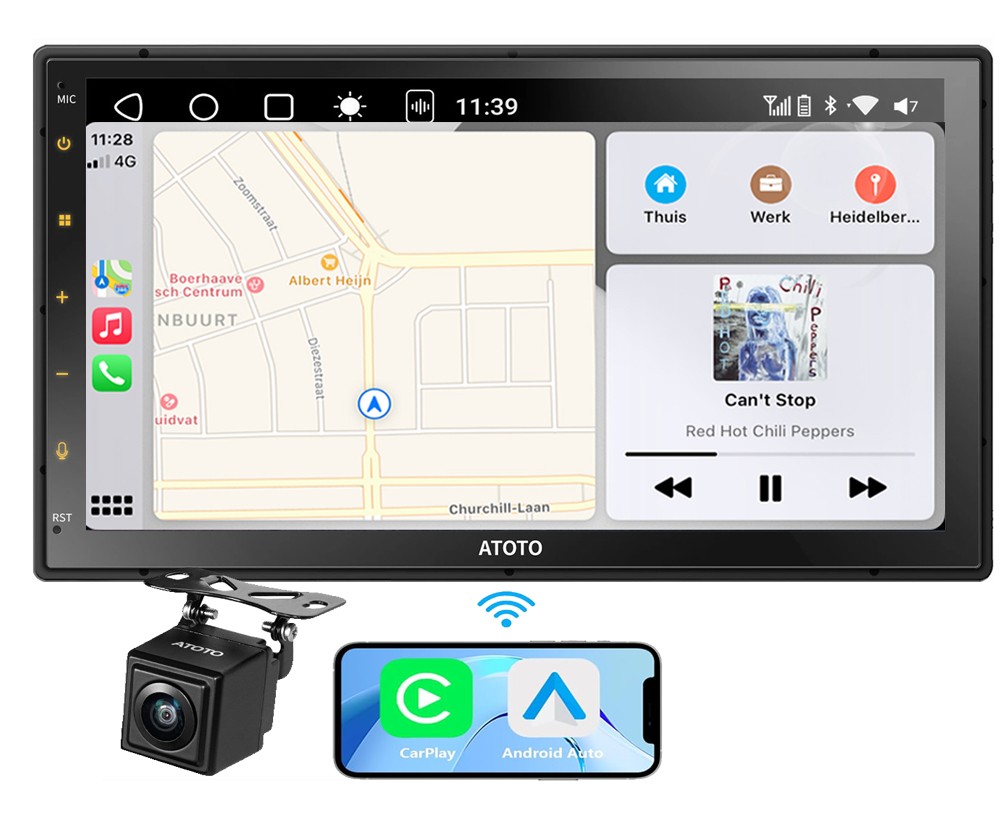 ATOTO S8MS QLED 7″ 2DIN Android Car Stereo Wireless CarPlay Android Auto 4G LTE