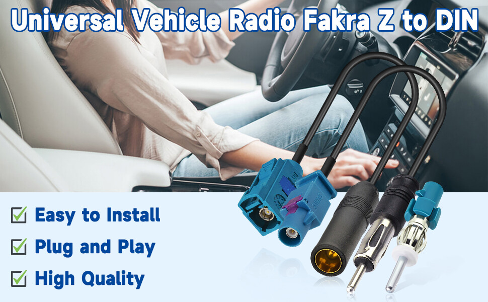 Antenna Adapter for Car Stereo Audio HD Radio Head Unit CD Media Player Receiver