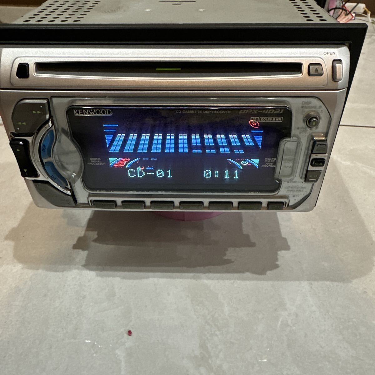 KENWOOD DPX-4021 2DIN CD MD Car Audio Head Unit Stereo Receiver Black Japan