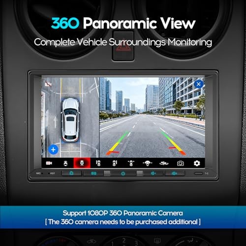 7inch Android Double DIN Car Stereo, Wireless 7inch Android 8Core 4+32GB
